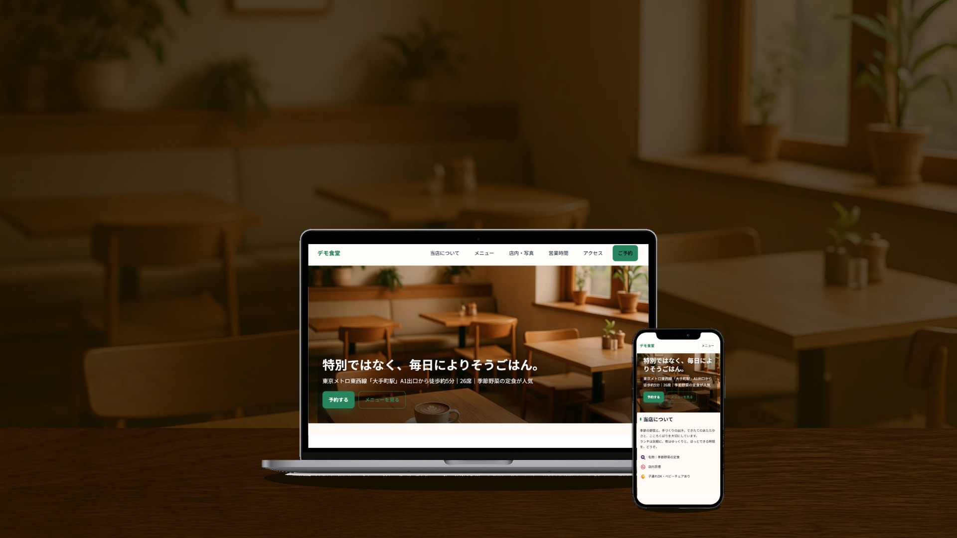 Temply Restaurant テンプレートイメージ